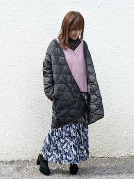 「DRWCYS（ドロシーズ）のアイテム（その他アウター）」を使った、MIDORIさん（レディース・155cm）の秋コーディネート
