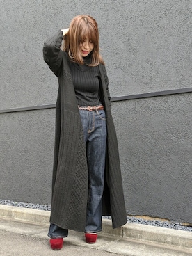 「DRWCYS（ドロシーズ）のアイテム（ワンピース/ドレス）」を使った、MIDORIさん（レディース・155cm）の冬コーディネート