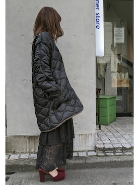 「DRWCYS（ドロシーズ）のアイテム（その他アウター）」を使った、MIDORIさん（レディース・155cm）の冬コーディネート