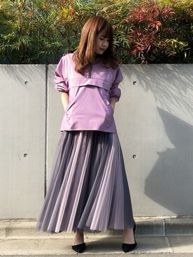 「DRWCYS（ドロシーズ）のアイテム（ジャケット/アウター）」を使った、MIDORIさん（レディース・155cm）の春コーディネート
