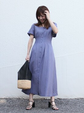 「DRWCYS（ドロシーズ）のアイテム（ワンピース/ドレス）」を使った、MIDORIさん（レディース・155cm）の春コーディネート