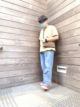 「JOURNAL STANDARD（ジャーナルスタンダード）のアイテム（財布/小物）」を使った、Onsomeboy | 安森仔さん（メンズ・170cm）の夏コーディネート