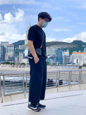 「H&M（エイチ・アンド・エム）のアイテム（バッグ）」を使った、Onsomeboy | 安森仔さん（メンズ・170cm）の秋コーディネート
