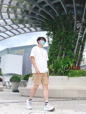 「MONKI（モンキ）のアイテム（アクセサリー）」を使った、Onsomeboy | 安森仔さん（メンズ・170cm）の秋コーディネート