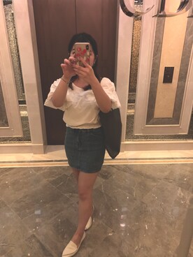 「eight sixty（エイト・シックスティ）のアイテム」を使った、ねこさん（レディース・149cm）の秋コーディネート