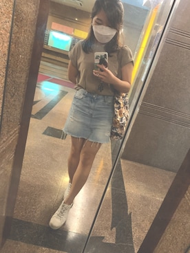 「PULL&BEAR（プルアンドベア）のアイテム（シューズ）」を使った、ねこさん（レディース・149cm）の秋コーディネート