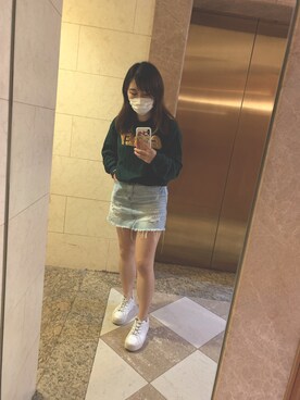 「PULL&BEAR（プルアンドベア）のアイテム（シューズ）」を使った、ねこさん（レディース・149cm）の秋コーディネート