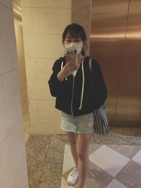 「PULL&BEAR（プルアンドベア）のアイテム（シューズ）」を使った、ねこさん（レディース・149cm）の秋コーディネート