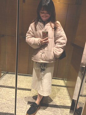 「AEON STYLE（イオンスタイル）のアイテム（ジャケット/アウター）」を使った、ねこさん（レディース・149cm）の冬コーディネート