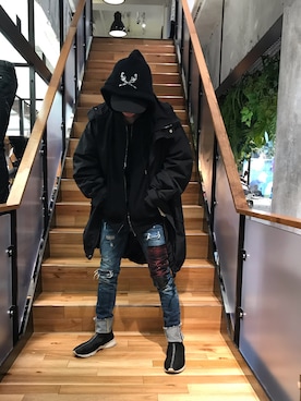 「OVERDESIGN（オーバーデザイン）のアイテム」を使った、yoshiaki matsufujiさん（メンズ・165cm）の春コーディネート