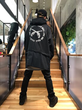 「roarguns（ロアーガンズ）のアイテム（ジャケット/アウター）」を使った、yoshiaki matsufujiさん（メンズ・165cm）の春コーディネート