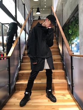 「roarguns（ロアーガンズ）のアイテム（ジャケット/アウター）」を使った、yoshiaki matsufujiさん（メンズ・165cm）の春コーディネート