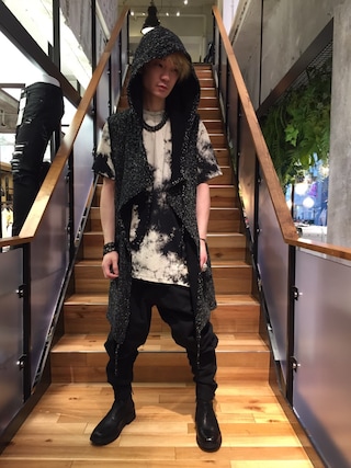 KMRii/ケムリ/Discharged Hooded CD/NSを使ったメンズ人気ファッション