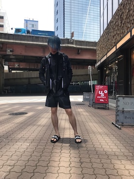 「1PIU1UGUALE3  RELAX （ウノピゥウノウグァーレトレ リラックス）のアイテム（シューズ）」を使った、yoshiaki matsufujiさん（メンズ・165cm）の夏コーディネート