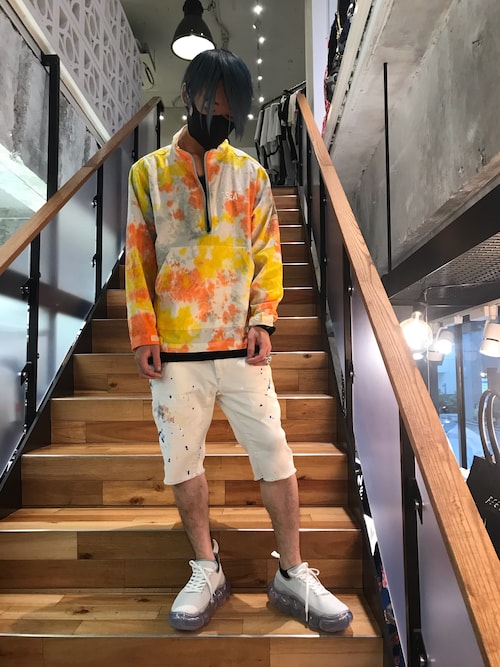 WINDANDSEA×MANASTASH　ブルゾン　XL　ハーフジップ　タイダイ WIND AND SEA（ウィンダンシー）の「WIND AND SEA × MANASTASH