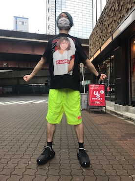 「ROYAL FLASH（ロイヤルフラッシュ）のアイテム（スニーカー）」を使った、yoshiaki matsufujiさん（メンズ・165cm）の夏コーディネート