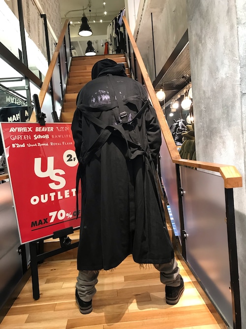 azuma. Pentagram Trench Coat 黒 アヴァンギャルド azuma. Pentagram Trench Coat 黒 アヴァンギャルド