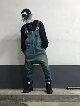 「ISAMU KATAYAMA BACKLASH（イサムカタヤマバックラッシュ）のアイテム（パンツ）」を使った、yoshiaki matsufujiさん（メンズ・165cm）の夏コーディネート