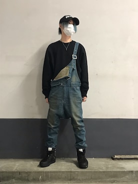 「ISAMU KATAYAMA BACKLASH（イサムカタヤマバックラッシュ）のアイテム（パンツ）」を使った、yoshiaki matsufujiさん（メンズ・165cm）の夏コーディネート