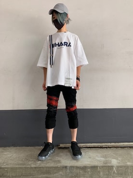 「FAGASSENT（ファガッセン）のアイテム」を使った、yoshiaki matsufujiさん（メンズ・165cm）の夏コーディネート