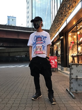 「ISAMU KATAYAMA BACKLASH（イサムカタヤマバックラッシュ）のアイテム」を使った、yoshiaki matsufujiさん（メンズ・165cm）の夏コーディネート