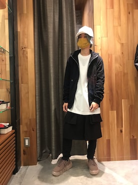 「1piu1uguale3 RELAX（ウノピュウノウグァーレトレリラックス）のアイテム（帽子）」を使った、yoshiaki matsufujiさん（メンズ・165cm）の夏コーディネート