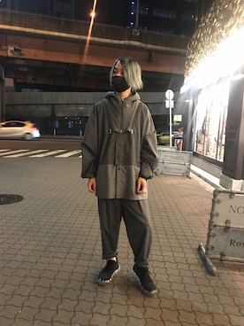「ROYAL FLASH（ロイヤルフラッシュ）のアイテム（スニーカー）」を使った、yoshiaki matsufujiさん（メンズ・165cm）の夏コーディネート