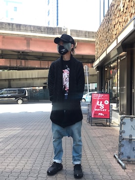 「1piu1uguale3 RELAX（ウノピュウノウグァーレトレリラックス）のアイテム（帽子）」を使った、yoshiaki matsufujiさん（メンズ・165cm）の夏コーディネート