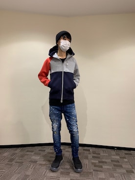 「muta（ムータ）のアイテム」を使った、yoshiaki matsufujiさん（メンズ・165cm）の秋コーディネート