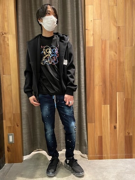 「roarguns（ロアーガンズ）のアイテム」を使った、yoshiaki matsufujiさん（メンズ・165cm）の冬コーディネート