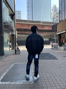 「guernika（ゲルニカ）のアイテム」を使った、yoshiaki matsufujiさん（メンズ・165cm）の冬コーディネート