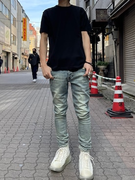 「roarguns（ロアーガンズ）のアイテム」を使った、yoshiaki matsufujiさん（メンズ・165cm）の冬コーディネート