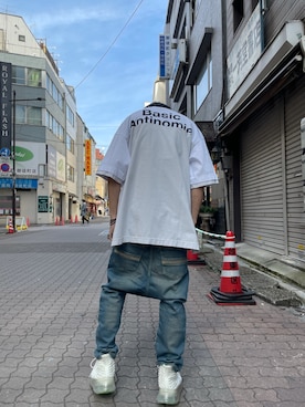 「ROYAL FLASH（ロイヤルフラッシュ）のアイテム（パンツ）」を使った、yoshiaki matsufujiさん（メンズ・165cm）の冬コーディネート