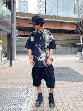 「ISAMU KATAYAMA BACKLASH（イサムカタヤマバックラッシュ）のアイテム（帽子）」を使った、yoshiaki matsufujiさん（メンズ・165cm）の春コーディネート