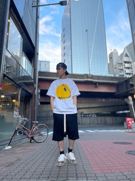 「ISAMU KATAYAMA BACKLASH（イサムカタヤマバックラッシュ）のアイテム（パンツ）」を使った、yoshiaki matsufujiさん（メンズ・165cm）の春コーディネート