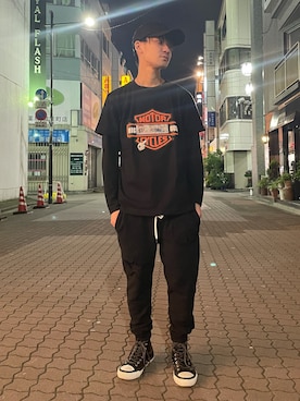 「1piu1uguale3 RELAX（ウノピュウノウグァーレトレリラックス）のアイテム（帽子）」を使った、yoshiaki matsufujiさん（メンズ・165cm）の春コーディネート