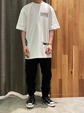「ISAMU KATAYAMA BACKLASH（イサムカタヤマバックラッシュ）のアイテム（パンツ）」を使った、yoshiaki matsufujiさん（メンズ・165cm）の春コーディネート