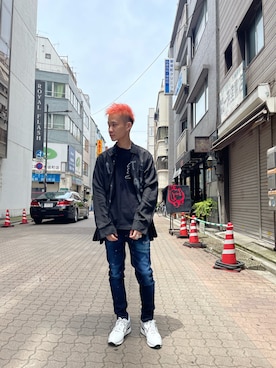 「guernika（ゲルニカ）のアイテム」を使った、yoshiaki matsufujiさん（メンズ・165cm）の春コーディネート