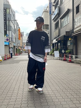 「SY32 by SWEET YEARS（エスワイサーティトゥバイスィートイヤーズ）のアイテム」を使った、yoshiaki matsufujiさん（メンズ・165cm）の夏コーディネート