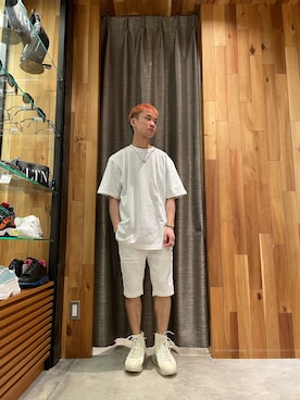 「ROYAL FLASH（ロイヤルフラッシュ）のアイテム（パンツ）」を使った、yoshiaki matsufujiさん（メンズ・165cm）の夏コーディネート