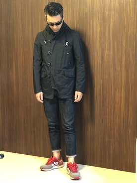 「URBAN RESEARCH（アーバンリサーチ）のアイテム（マウンテンパーカー）」を使った、おかださん（メンズ・171cm）の秋コーディネート
