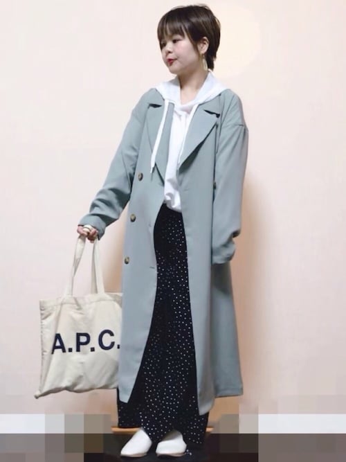 きな Ki Na Guのトレンチコートを使ったコーディネート Wear