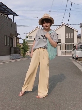 「DAISO（DAISO）のアイテム」を使った、きな☆ki_naさん（レディース・153cm）の夏コーディネート