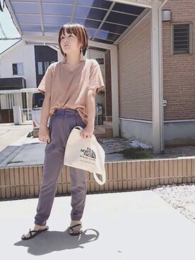 「DAISO（DAISO）のアイテム」を使った、きな☆ki_naさん（レディース・153cm）の夏コーディネート