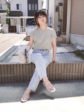 「DAISO（DAISO）のアイテム」を使った、きな☆ki_naさん（レディース・153cm）の夏コーディネート