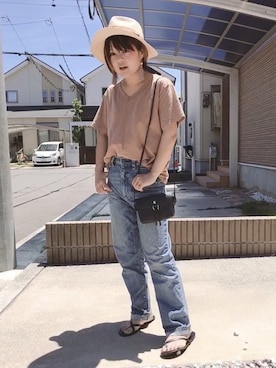 「DAISO（DAISO）のアイテム」を使った、きな☆ki_naさん（レディース・153cm）の夏コーディネート