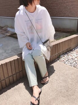 「DAISO（DAISO）のアイテム」を使った、きな☆ki_naさん（レディース・153cm）の夏コーディネート