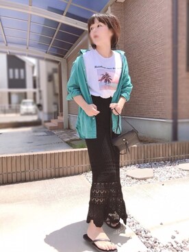 「DAISO（DAISO）のアイテム」を使った、きな☆ki_naさん（レディース・153cm）の夏コーディネート