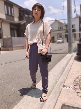 「DAISO（DAISO）のアイテム」を使った、きな☆ki_naさん（レディース・153cm）の夏コーディネート