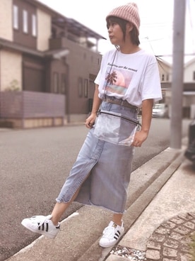 「DAISO（DAISO）のアイテム」を使った、きな☆ki_naさん（レディース・153cm）の夏コーディネート